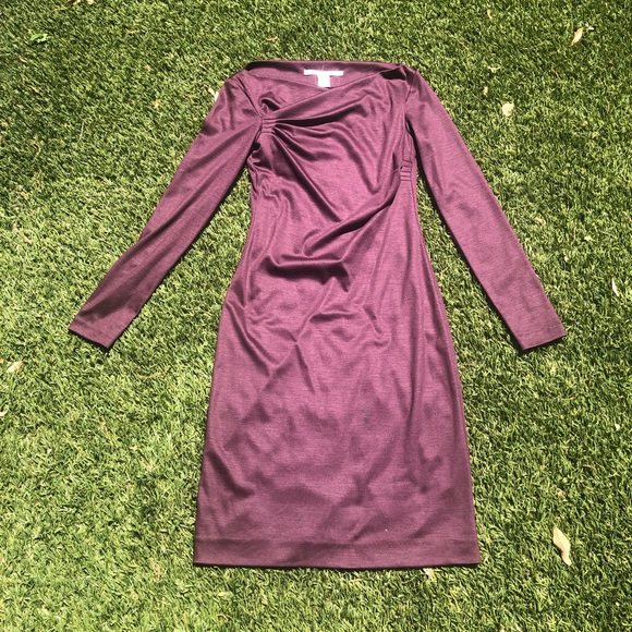 DVF ‘Alora’ plum colored dress - Picture 6 of 9